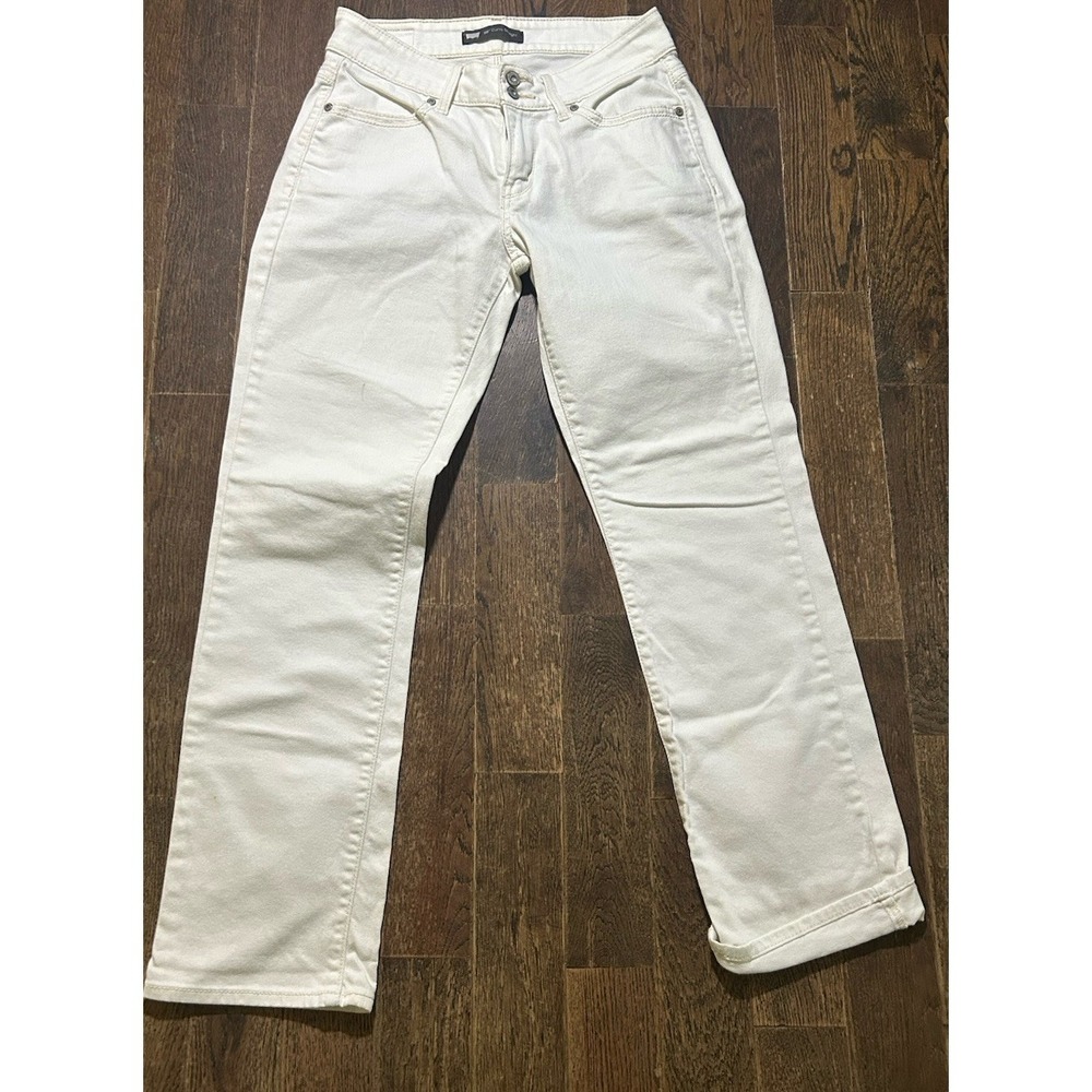 Levi's 529 Curvy Straight Jeans Women's Size 10 M White/cream Denim (30x32)